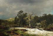 course of a river in hesse before the tempest